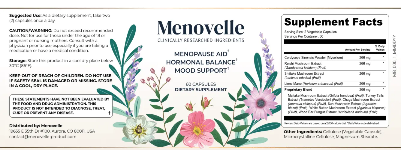 menovelle supplement facts